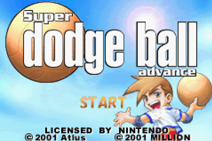 Super Dodgeball Title Screen